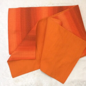 Obi in graduated orange/amber colours